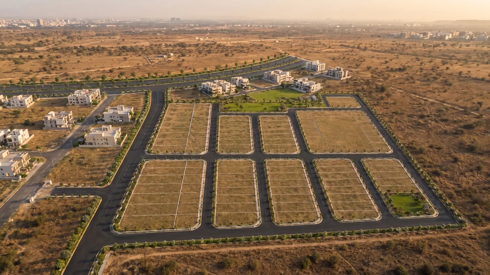 Internal roads and street lighting at Swarn Bhoomi, Jaipur