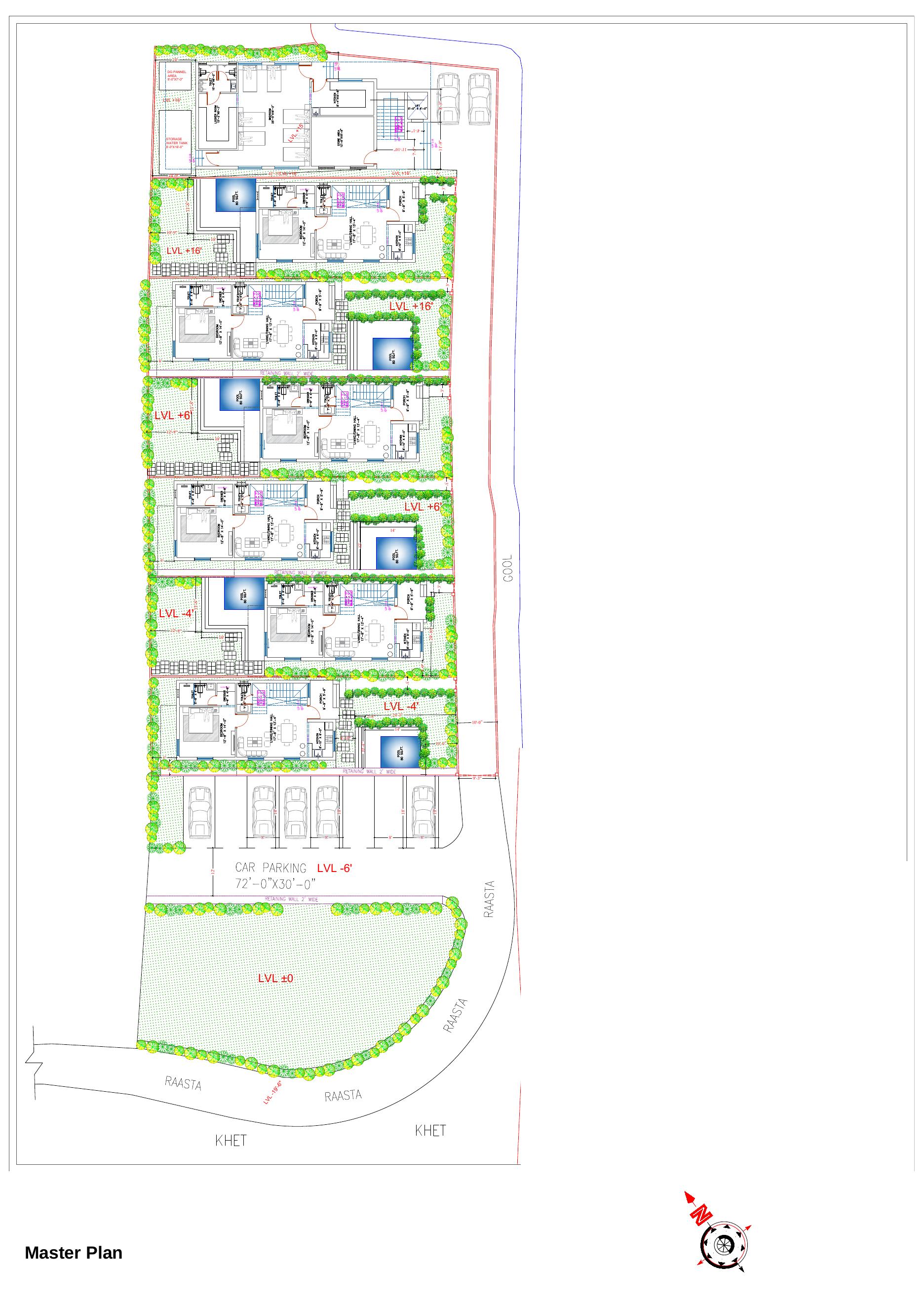 Master plan for Privemont 1 4BHK villas in Uttarakhand