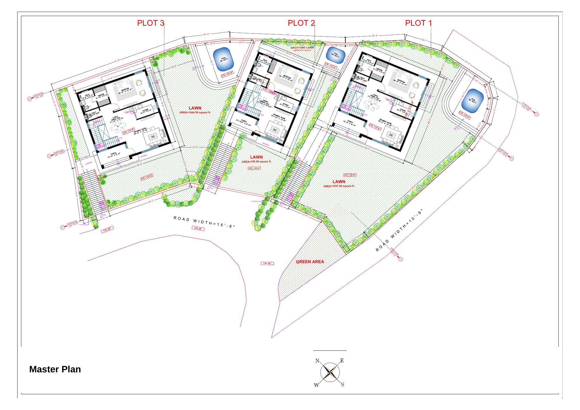 Privemont 2 master plan for 4BHK villas in Baluti