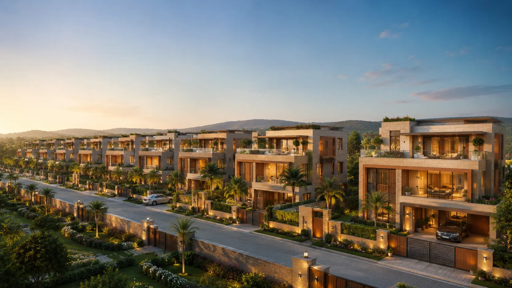 Luxury villa with landscaped garden in Jaipur by Janjaes Infra