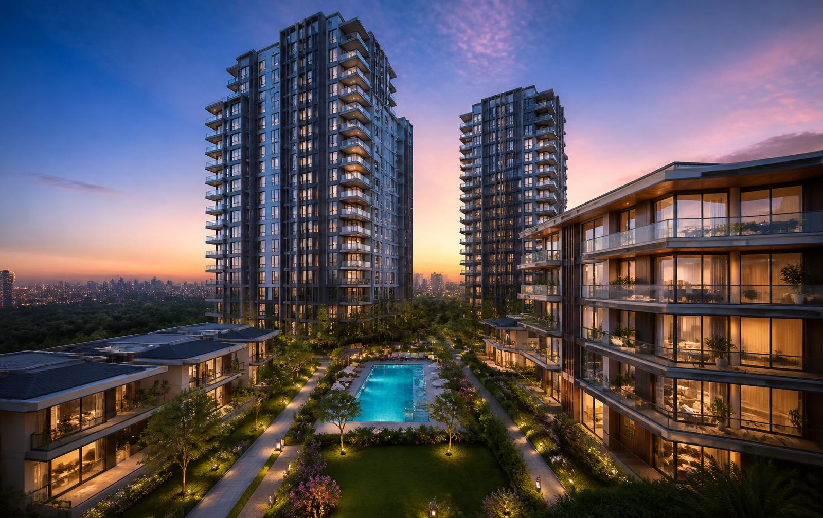 Residential high rise tower developed by Janjaes Infra